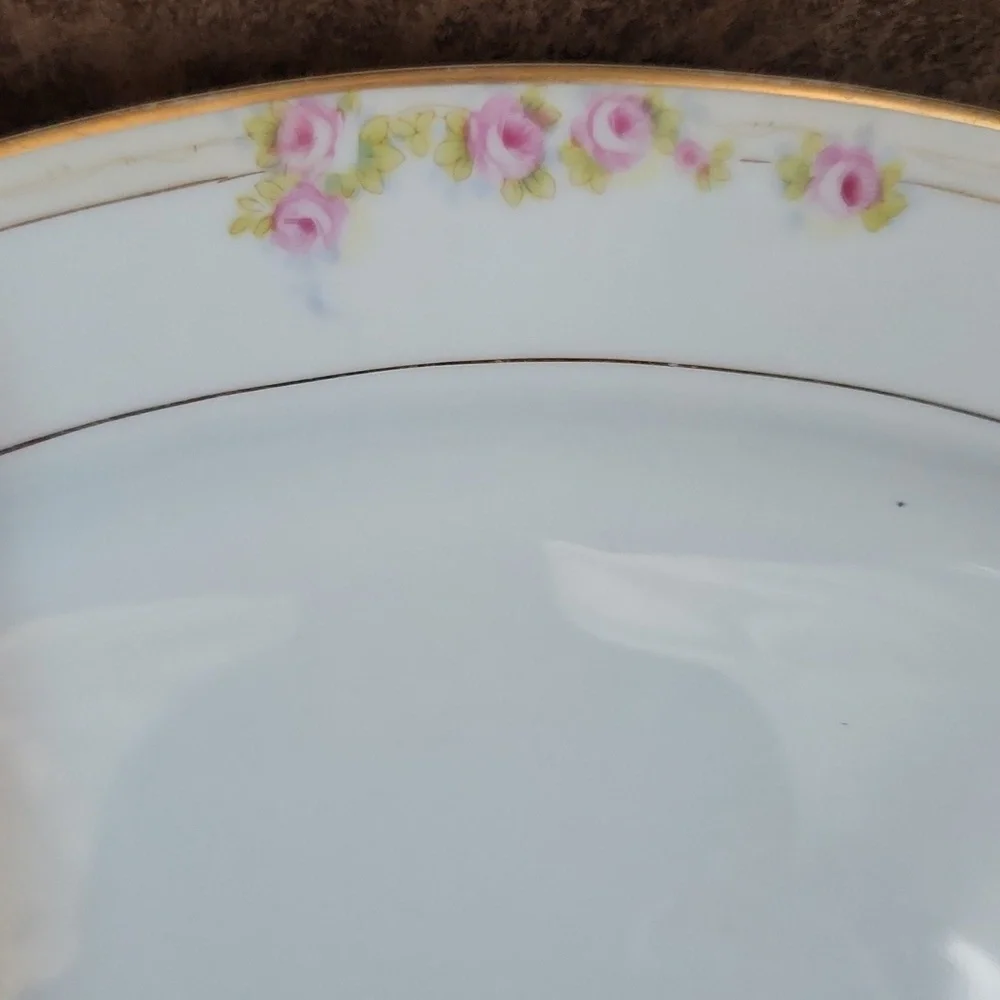 Noritake Lorraine Roses Vintage Elegant Oval Platter China
